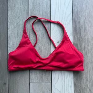 Andie red bikini top halter
